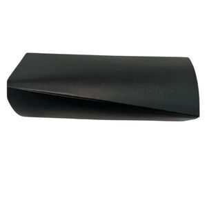 Fendi Black Leather Glasses twist design Case
